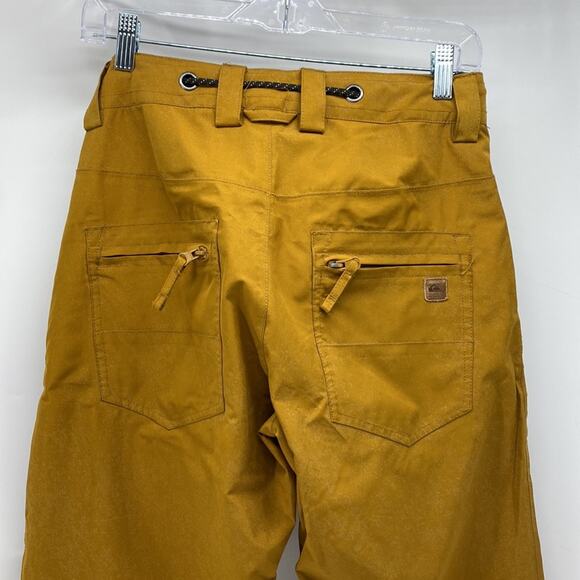Quicksilver mustard colored snowboard ski pants outdoor size XS winter unisex - Picture 7 of 10